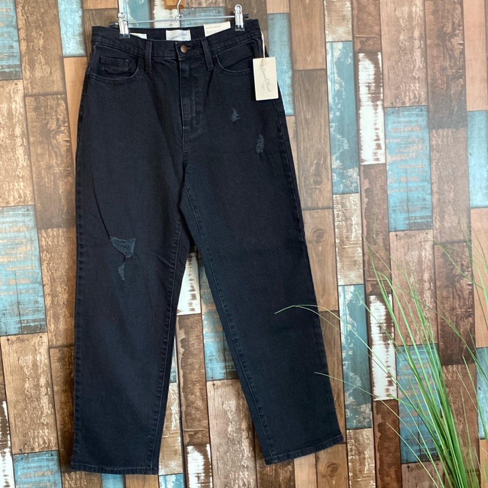 Vintage Straight 27 Black Straight Leg Jeans